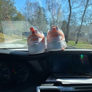 Air Nike Kids Sneakers - White and Orange